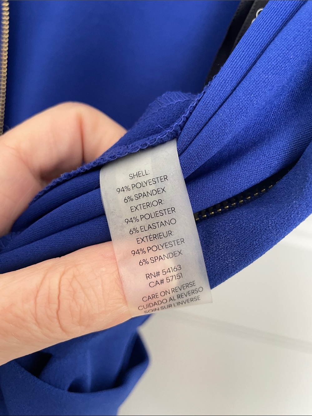 Women’s Calvin Klein Cobalt Blue Belted Jumpsuit - Picture 4 of 4